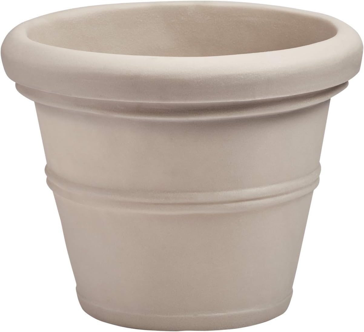 Classic Home & Gardens Rolled Rim Pot 16-Inch Resin Outdoor Planter